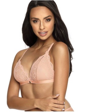 Мягкий бюстгальтер триангул без косточек MAT MILO M-3210-0 пудровый, Цвет: пудровый, Размеры: 70C