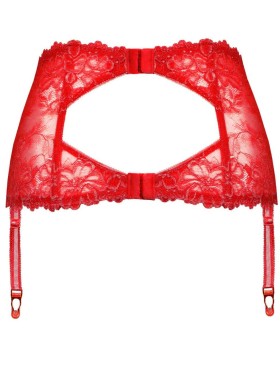 Кружевной пояс для чулок MAT CARMELA P-053-3 красный, Цвет: красный, Размеры: L, изображение 4