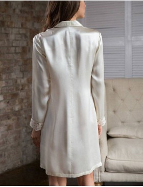 Шелковая рубашка Mia-Mia KRISTY 15114 экрю, Цвет: экрю, Размеры: M, изображение 2