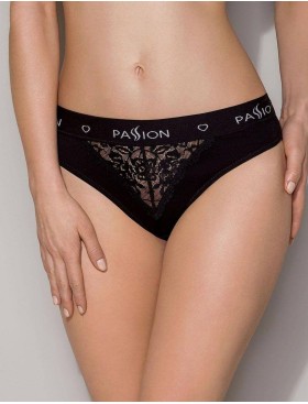 Черные хлопковые трусики Passion PS001 PANTIES BLACK, Цвет: черный, Размеры: S