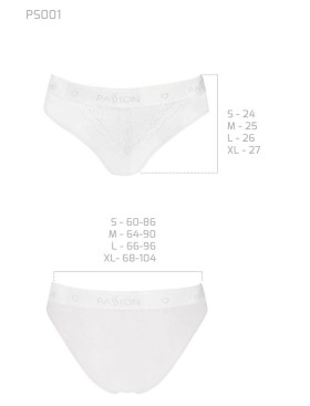 Хлопковые трусики-слип Passion PS001 PANTIES WHITE, Цвет: белый, Размеры: S, изображение 3
