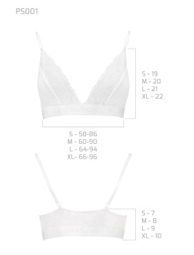 Хлопковый топ с кружевом Passion PS001 TOP WHITE, Цвет: белый, Размеры: S, изображение 3