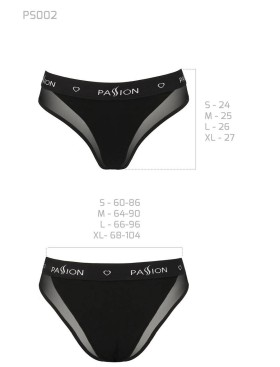 Хлопковые трусики с сеточкой Passion PS002 PANTIES BLACK, Цвет: черный, Размеры: S, изображение 4