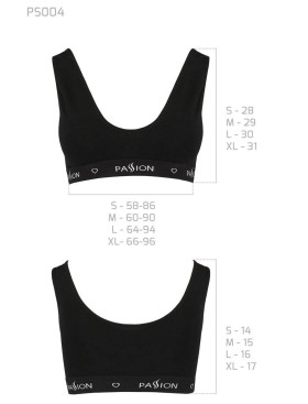 Хлопковый топ Passion PS004 TOP BLACK, Цвет: черный, Размеры: S, изображение 3