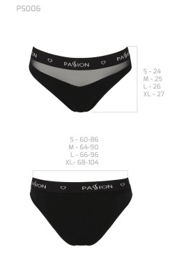 Хлопковые трусики-слипы Passion PS006 PANTIES BLACK, Цвет: черный, Размеры: S, изображение 3