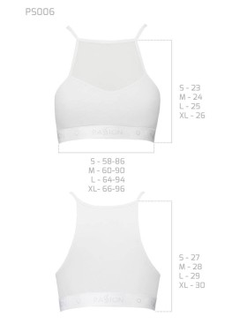Хлопковый топ Passion PS006 TOP WHITE, Цвет: белый, Размеры: S, изображение 3