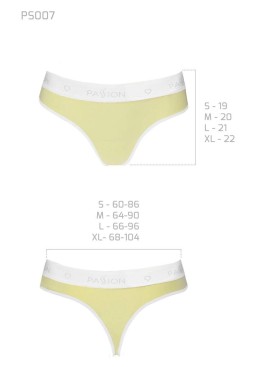 Хлопковые трусики-стринги Passion PS007 PANTIES YELLOW, Цвет: желтый, Размеры: S, изображение 3