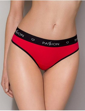 Хлопковые трусики-бразилиана Passion PS008 PANTIES RED, Цвет: красный, Размеры: S