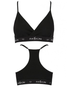 Топ на тонких бретелях Passion PS008 TOP BLACK, Цвет: черный, Размеры: S, изображение 3