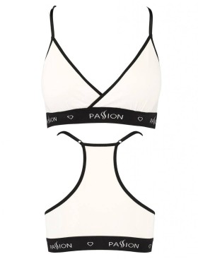 Топ на тонких бретелях Passion PS008 TOP WHITE, Цвет: белый, Размеры: S, изображение 3