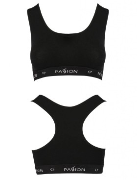 Хлопковый топ на широких лямках Passion PS010 TOP BLACK, Цвет: черный, Размеры: S, изображение 3