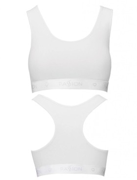 Хлопковый топ на широких лямках Passion PS010 TOP WHITE, Цвет: белый, Размеры: S, изображение 3