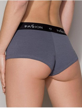 Хлопковые трусики-шорты Passion PS013 PANTIES DARK GREY, Цвет: серый, Размеры: S, изображение 2