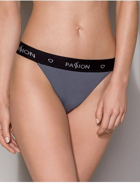 Хлопковые трусики-слипы Passion PS015 PANTIES DARK GREY, Цвет: темно-серый, Размеры: S