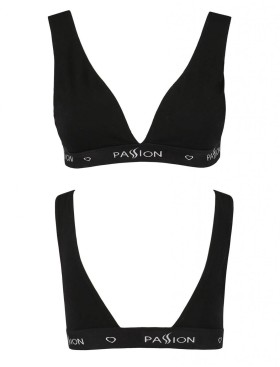 Хлопковый топ с открытой спиной Passion PS015 TOP BLACK, Цвет: черный, Размеры: S, изображение 4