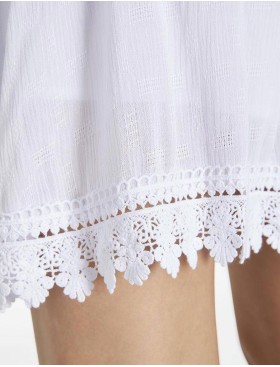 Белый пляжный сарафан на тонких бретелях Ysabel Mora 85818, Цвет: белый, Размеры: M, изображение 4