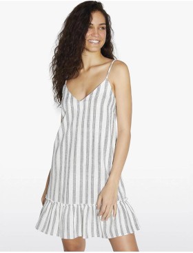Пляжный сарафан в полоску Ysabel Mora LINEN 85820, Цвет: белый/серый, Размеры: S