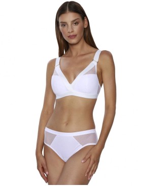 Трусы бразилиана Kinga LARA 748/2-B белый, Цвет: белый, Размеры: XS, изображение 3