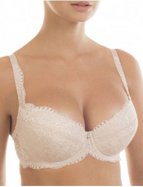 Бюстгальтер балконет пуш-ап Nikol Djumon 132 10 серебристый пион, Цвет: серебристый пион, Размеры: 75F, изображение 3