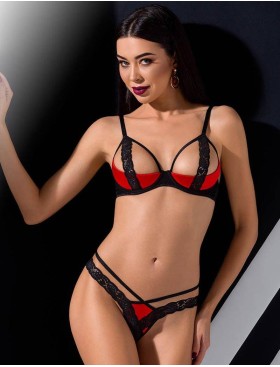 Сексуальный комплект Passion FEMMINA BIKINI, Цвет: красный, Размеры: 2XL/3XL