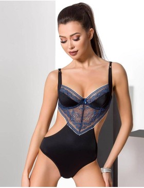 Боди с открытой спиной Passion GISELE BODY, Цвет: черный, Размеры: 2XL/3XL