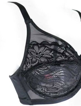 Бюстгальтер с мягкой кружевной чашкой Sollievo S4 nero, Цвет: nero (черный), Размеры: 75D, изображение 5