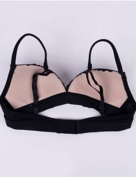 Треугольный бюстгальтер без косточек Infiore PIZZO 5010 luxury black, Цвет: luxury black (черный+беж), Размеры: 75B, изображение 5