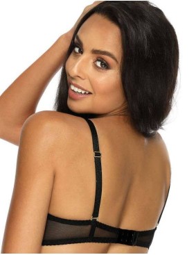 Бюстгальтер балконет пуш-ап MAT MEDISON M-3201-11 черный с бежевым, Цвет: черный, Размеры: 70D, изображение 3