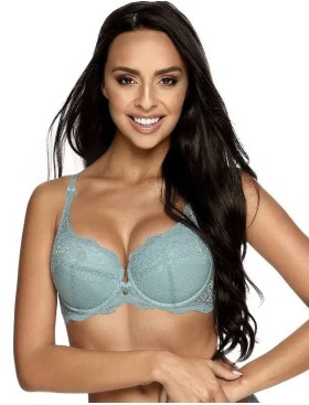 Бюстгальтер балконет пуш-ап MAT MILO M-3210-11 голубой, Цвет: голубой, Размеры: 70B