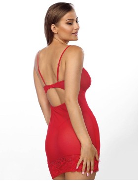 Красная сорочка на тонких бретелях Anais VANESSA, Цвет: красный, Размеры: S/M, изображение 2