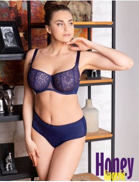 Бюстгальтер балконет мягкий Honey H40-21-L синий сапфир, Цвет: синий сапфир, Размеры: 75H, изображение 2