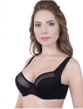 Бюстгальтер полумягкий с подкроем Novella 152 черный, Цвет: черный, Размеры: 90H, изображение 5