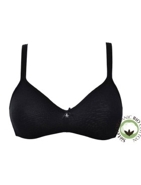 Хлопковый бюстгальтер без каркасов Sielei NATURAL COTTON 1450 nero, Цвет: nero (черный), Размеры: 70B, изображение 2