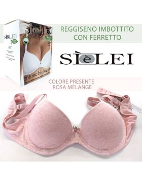 Бюстгальтер балконет из хлопка Sielei NATURAL COTTON 1428 rosa melange, Цвет: rosa melange, Размеры: 75B, изображение 5