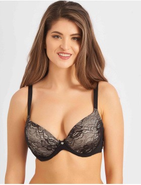 Бюстгальтер балконет с гелевым пуш-ап VOVA APHELIA V68533 черный, Цвет: черный, Размеры: 80C, изображение 3