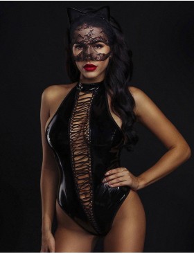 Ролевой костюм сексуальной кошечки Devil & Angel 7089, Цвет: черный, Размеры: L