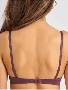 Кружевной мягкий бюстгальтер балконет Lina A 3069 крокус, Цвет: крокус, Размеры: 70C, изображение 2