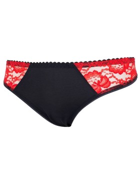 Трусы слипы низкие Lina A 4850 черно-красный, Цвет: черно-красный, Размеры: 2XL, изображение 4