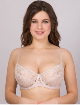 Бюстгальтер с мягкими кружевными чашками Lina A 6010 серебристый пион, Цвет: серебристый пион, Размеры: 70D, изображение 5