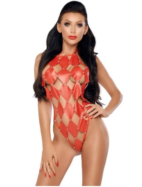 Сексуальное боди Me Seduce GWEN BODY RED, Цвет: красный, Размеры: S/M