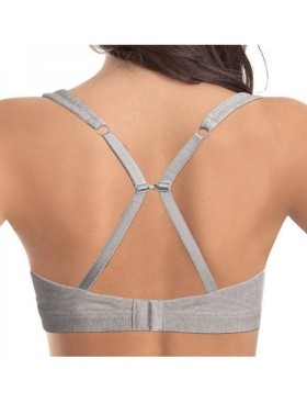 Хлопковый бралетт без косточек Sielei NATURAL COTTON 1454 grigio melange, Цвет: grigio melange, Размеры: 75B, изображение 2