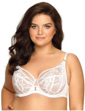 Кружевной мягкий бюстгальтер с подкроем Ava YUCCA 1938 M белый, Цвет: белый, Размеры: 90F, изображение 3