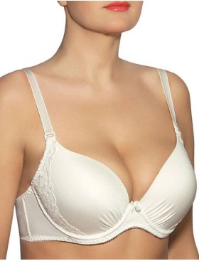 Бюстгальтер балконет с пуш-ап гелем Fluide VINTAGE 2041 молоко, Цвет: молоко, Размеры: 70C