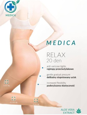 Колготки компресионные Gabriella 110 MEDICA RELAX 20 den телесный, Цвет: телесный, Размеры: 4