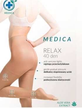 Колготки компресионные Gabriella 111 MEDICA RELAX 40 den телесный, Цвет: телесный, Размеры: 2