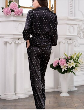 Атласный комплект-тройка Mia-Mella CLEVER 8946 черный, Цвет: черный, Размеры: M, изображение 3