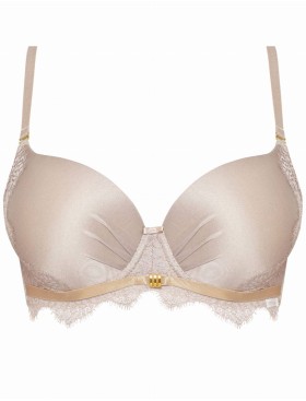 Формованный бюстгальтер балконет пуш-ап Nipplex GALINA P-UP, Цвет: мокка, Размеры: 75C, изображение 5