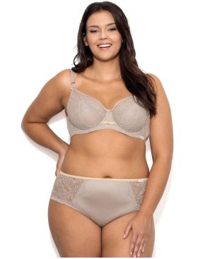 Трусы слипы миди Nipplex GALINA FIGI, Цвет: мокка, Размеры: XL, изображение 2