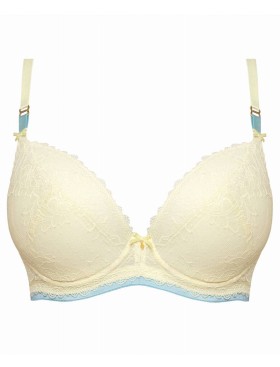 Бюстгальтер балконет пуш-ап Nipplex ILONA P-UP, Цвет: желтый, Размеры: 70E, изображение 5