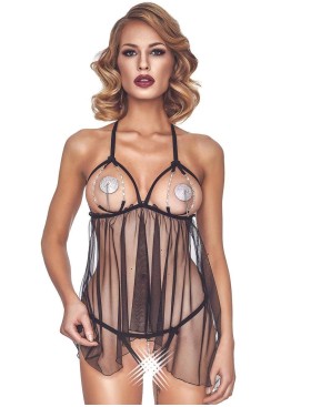 Откровенная сорочка  + трусики Anais LILITH, Цвет: черный, Размеры: 3XL